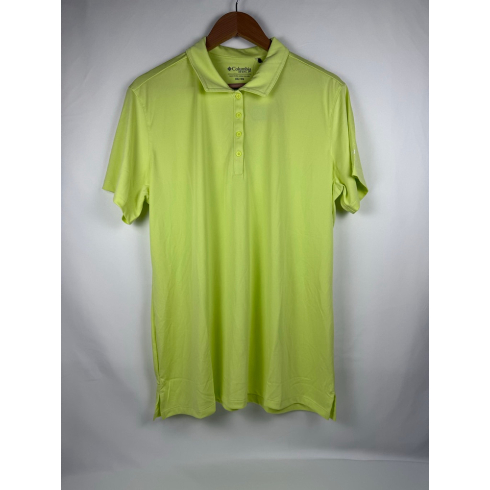 Women's Columbia Golf Polo Shirt Green Size 2XL